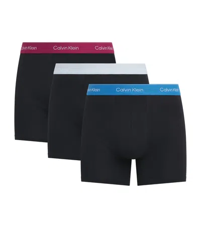 Calvin Klein Stretch-cotton Icon Boxer Briefs In Black