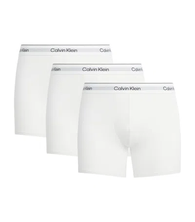 Calvin Klein Stretch-cotton Icon Boxer Briefs In White