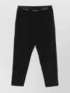 Calvin Klein Stretchy Turbo-dry Straight Leg Trousers In Black