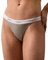 Calvin Klein String Thong In Grey Heather
