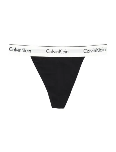 Calvin Klein String Thong In Black