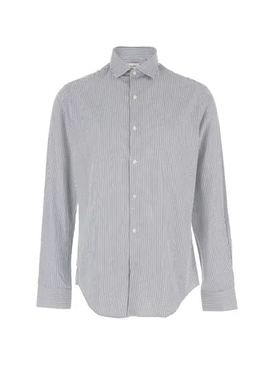 Calvin Klein Striped Shirt In White