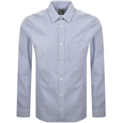 Calvin Klein Striped Shirt White And Blue