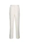 Calvin Klein Structured Linen Pleated Pant