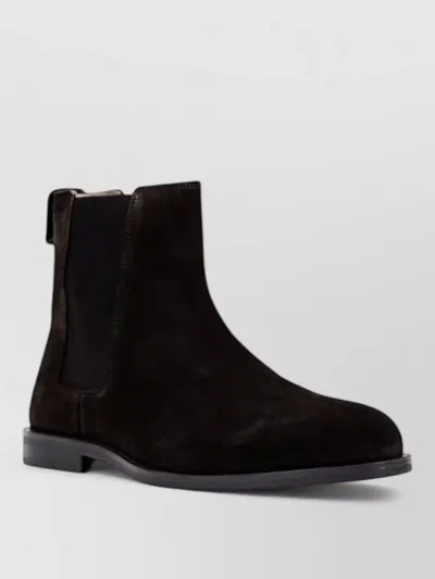 Calvin Klein Suede Leather Chelsea Boots In Multi
