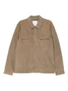 Calvin Klein Suede Shirt Jacket Clothing In Brown