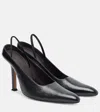 Calvin Klein Suki Leather Slingback Pumps In Black