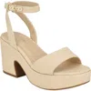 Calvin Klein Summer Ankle Strap Sandal In Light Natural