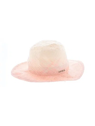 Pre-owned Calvin Klein Sun Hat In Pink