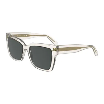 Calvin Klein Sunglasses In Transparent