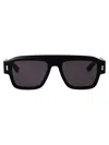 Calvin Klein Rectangular Sunglasses Ck25501 S 001 In Black