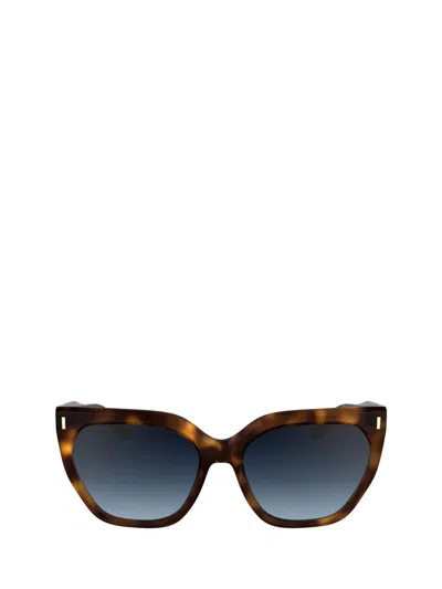Calvin Klein Sunglasses In Brown