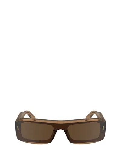 Calvin Klein Sunglasses In Brown