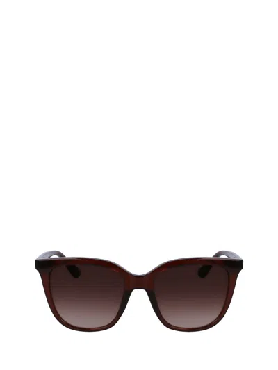 Calvin Klein Sunglasses In Brown