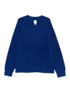 Calvin Klein V-neck Sweater In Blue
