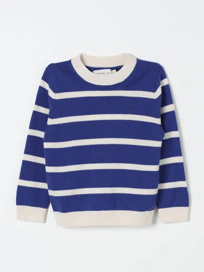 Calvin Klein Sweater  Kids Color Blue In Blau