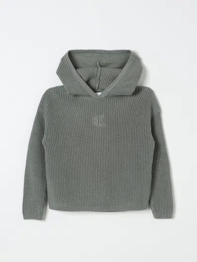 Calvin Klein Sweater  Kids Color Green In Grün