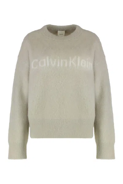 CALVIN KLEIN SWEATER IN BLENDED ALPACA