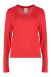 Calvin Klein Sweater In Wool In Orange