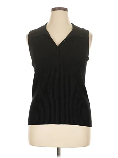 Pre-owned Calvin Klein Sweater Vest In Black