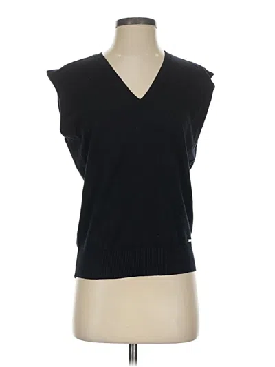 Pre-owned Calvin Klein Sweater Vest In Black