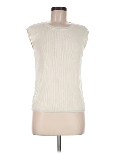 Pre-owned Calvin Klein Sweater Vest In Ivory
