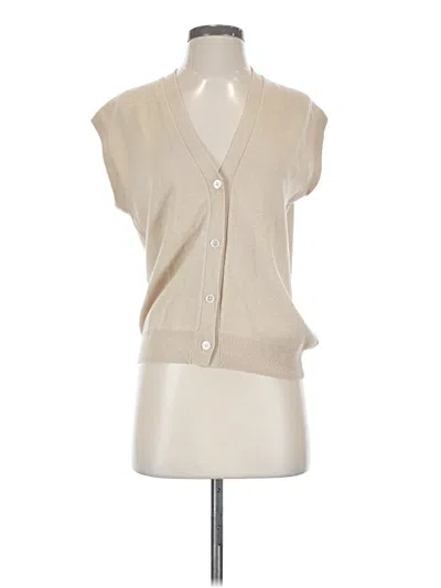 Pre-owned Calvin Klein Sweater Vest In Tan