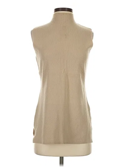 Pre-owned Calvin Klein Sweater Vest In Tan