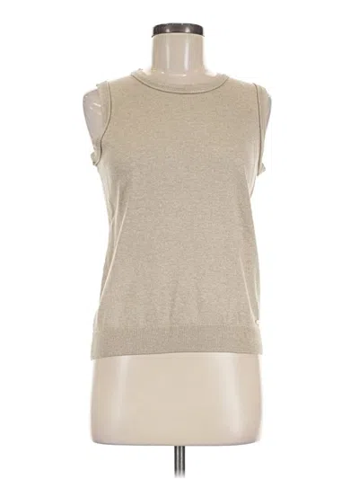 Pre-owned Calvin Klein Sweater Vest In Tan