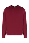 Calvin Klein Sweater With Round Neck In Wool In Red