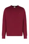 Calvin Klein Sweater With Round Neck In Wool In Red