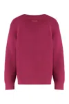 Calvin Klein Sweater With V-neck In Mixed Wool In Pink
