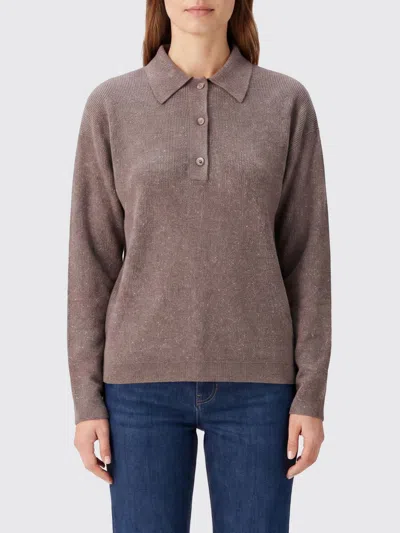 Calvin Klein Sweater Woman Color Brown In Black