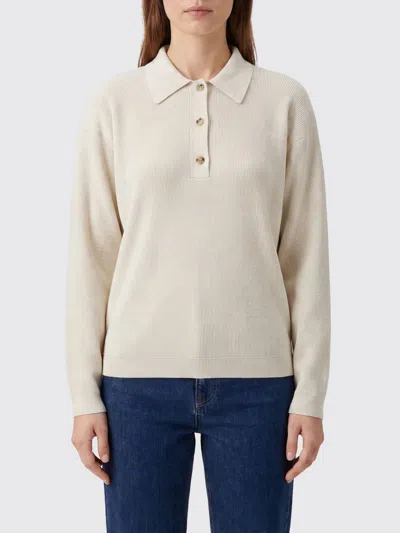 Calvin Klein Sweater Woman Color White In Blue