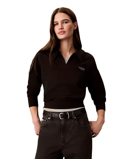 Calvin Klein Sweaters Black In Animal Print