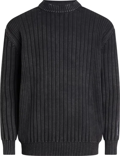 Calvin Klein Sweaters Black In Nero Neri E Grigi