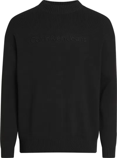 Calvin Klein Sweaters Black In Nero Neri E Grigi
