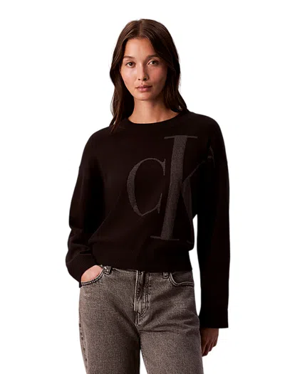 Calvin Klein Sweaters Black In Brown