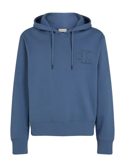 Calvin Klein Sweaters In Blu China Blu E Verdi