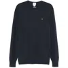 Calvin Klein Embroidered Logo Jumper In Blue