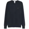 Calvin Klein Embroidered Logo Jumper In Blue