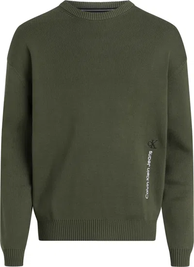 Calvin Klein Sweaters Green In Verde Blu E Verdi