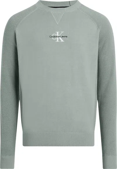 Calvin Klein Sweaters Grey In Grigio Neri E Grigi