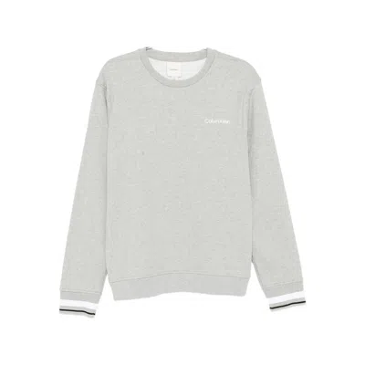Calvin Klein Crew Neck Sweatshirt In Gray