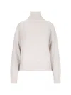 Calvin Klein Ribbed-knit Wool Jumper In White