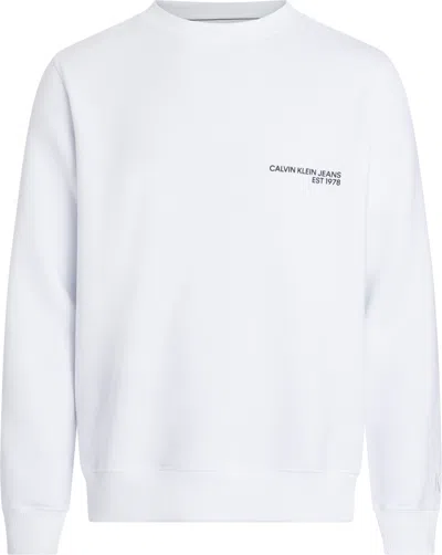 Calvin Klein Sweaters White In Bianco Chiari E Naturali