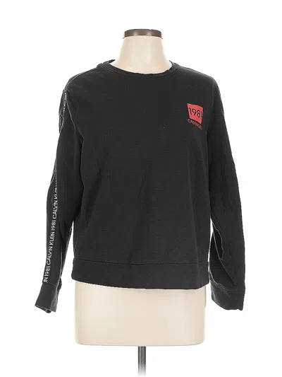 Pre-owned Calvin Klein Sweatshirt In Black