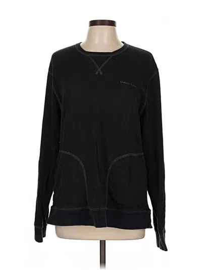 Pre-owned Calvin Klein Sweatshirt In Black