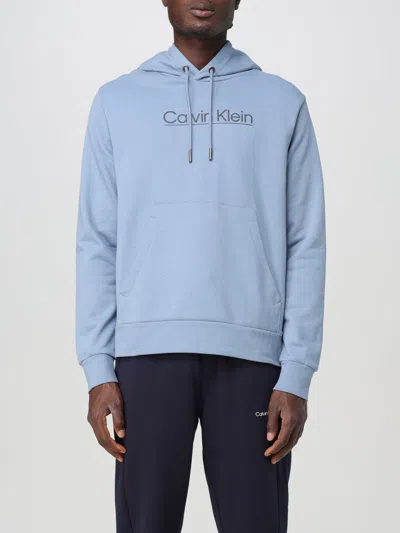 Calvin Klein Sweatshirt  Men Color Blue In Blau