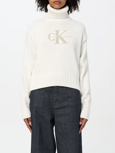 Calvin Klein Sweatshirt  Woman Color White In Weiss